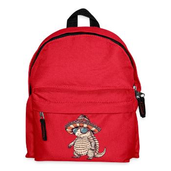 Armadillo Funny Sombrero - Kids' Backpack - red - Front
