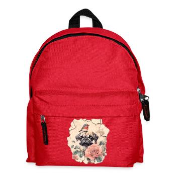 Carlin avec des rouges-merles - Sac à dos Enfant - rouge - Devant