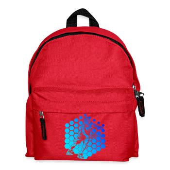 Pickleballspiel Motiv rund um Pickleball Community - Kinder Rucksack - Rot - Vorne