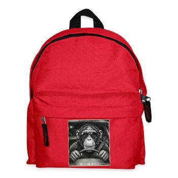 Blitzer Falle Affe Auto Fahrer - Kids' Backpack - red - Front