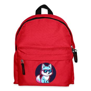 Renard néon à lunettes - Sac à dos Enfant - rouge - Devant