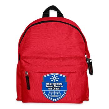 solar energy - Kids' Backpack - red - Front