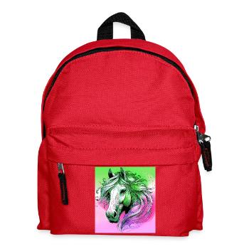 horse - Kids' Backpack - red - Front