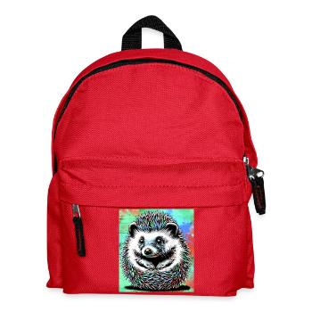hedgehog - Kids' Backpack - red - Front