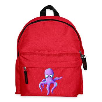 Pop Art du Calamar Violet - Sac à dos Enfant - rouge - Devant
