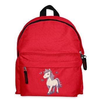 Bangs with butterflies - Kids' Backpack - red - Front