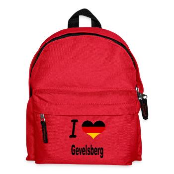 I Love Germany Home Gevelsberg - Kinder Rucksack - Rot - Vorne