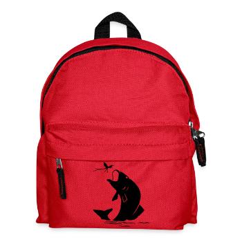 Fly fishing fish in insect gift - Kids' Backpack - red - Front