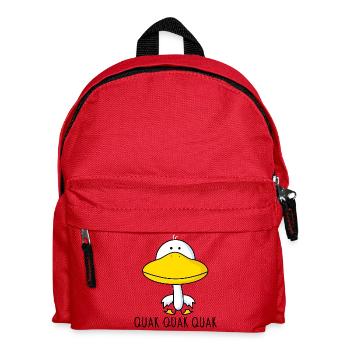 Funny duck - Kids' Backpack - red - Front