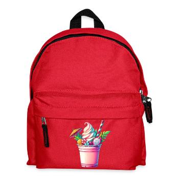 exotische fruchtige Träume:sommerlicher Milchshake - Kinder Rucksack - Rot - Vorne