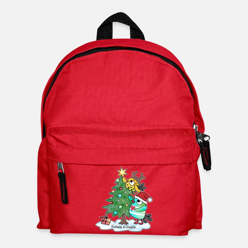 Oh Du Fröhliche - Kinder Rucksack - Rot