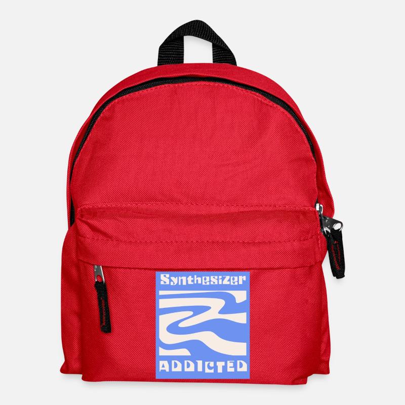 Synthesizer addicted Synth Modular - Kinder Rucksack - Rot