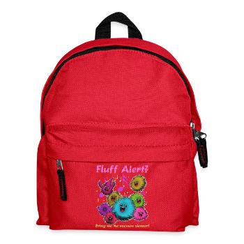 Fluffy Fluff Dance Party - Kids' Backpack - red - Front