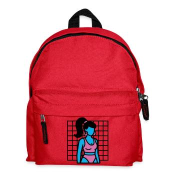 Fitness Girl Vaporwave des années 90 - Sac à dos Enfant - rouge - Devant