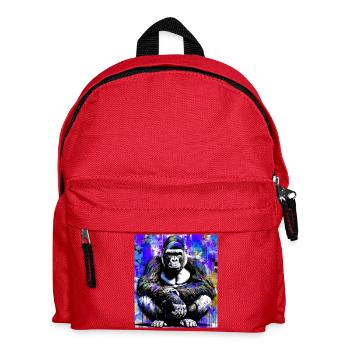 Gorilla - Kinder Rucksack - Rot - Vorne