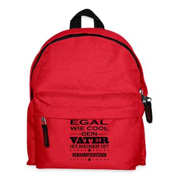 Egal wie cool vater ist SCHORNSTEINFEGER - Kinder Rucksack - Rot - Vorne