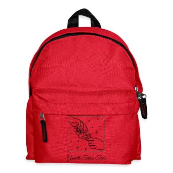 🌿✨Growth Takes Time Black Design🌿✨ - Kids' Backpack - red - Front