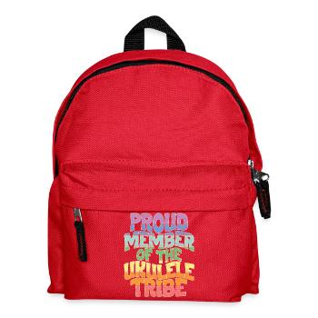 Proud Member of the Ukulele Tribe - Kids' Backpack - red - Front