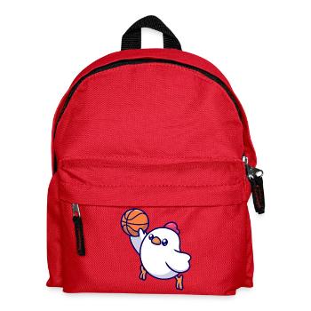Basketball Chick Pop Art - Kids' Backpack - red - Front