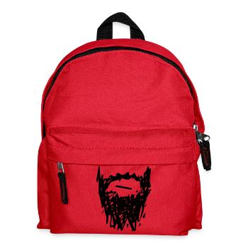 beard_01 - Kinder Rucksack - Rot - Vorne