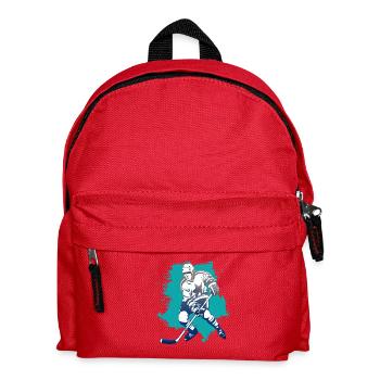 joueur de hockey rondelle de hockey attaquant les ours polaires froides - Sac à dos Enfant - rouge - Devant
