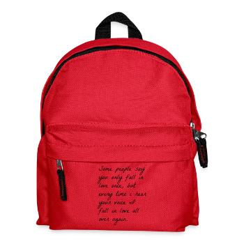 love quotes de - Kinder Rucksack - Rot - Vorne