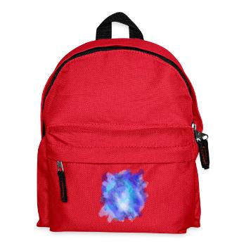 Watercolour painting sea blue - Kids' Backpack - red - Front