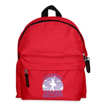 Tanzen Ballett Mädchen Hobby Ballerina Geschenk - Kinder Rucksack - Rot - Vorne