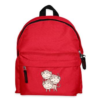 Singes mignons - Singe - Sac à dos Enfant - rouge - Devant