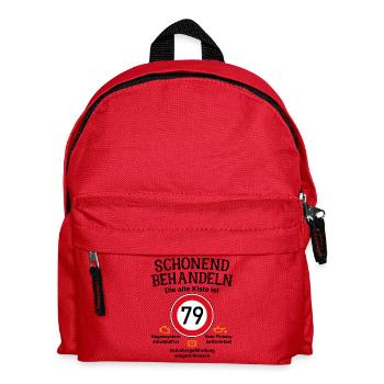 79. Geburtstag Schonend Behandeln 79 Alte Kiste 79 - Kinder Rucksack - Rot - Vorne