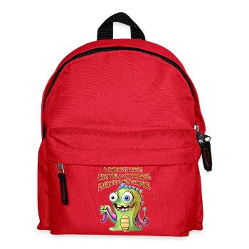 I am not nice, just well-mannered. - Kinder Rucksack - Rot - Vorne