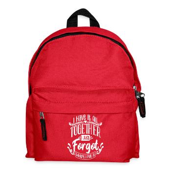 J’ai juste oublié où je l’ai mis - Sac à dos Enfant - rouge - Devant