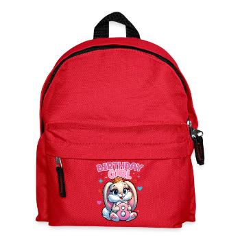 Anniversaire Fille, Anniversaire Enfants, 8 Ans, Fille - Sac à dos Enfant - rouge - Devant