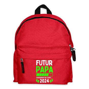 Futur Papa 2024 Papa En Cours - Sac à dos Enfant - rouge - Devant