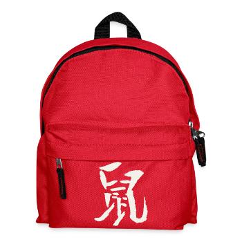 Ratte (Chinesisches Tierkreiszeichen) - Kinder Rucksack - Rot - Vorne