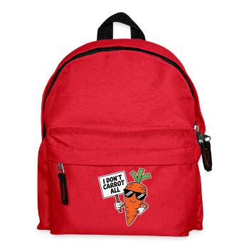 Je ne carotte tout jeu de mots sur les légumes - Sac à dos Enfant - rouge - Devant