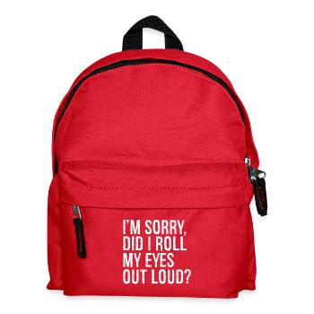 Je suis désolé d’avoir levé les yeux au ciel - Sac à dos Enfant - rouge - Devant