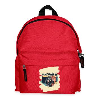 Appareil photo Appareil photo Photographe Femme Photographe - Sac à dos Enfant - rouge - Devant