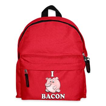 Speck-Schwein - Kinder Rucksack - Rot - Vorne