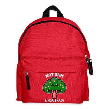 Kawaii Tree Not Thin Kinda Shady - Kids' Backpack - red - Front