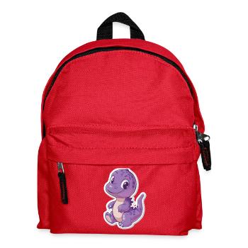 Dinosaurier - Kinder Rucksack - Rot - Vorne