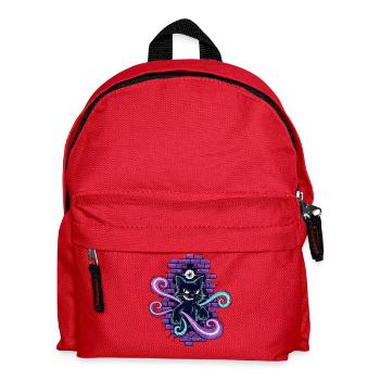 Chat magique - Chat magique avec un œil qui voit tout - Sac à dos Enfant - rouge - Devant