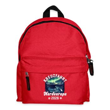 Kreuzfahrt NordEuropa 2026 - Kinder Rucksack - Rot - Vorne