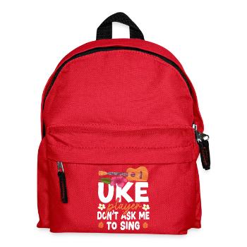 Hawaiian Ukulele Uke Uke Player - Kids' Backpack - red - Front