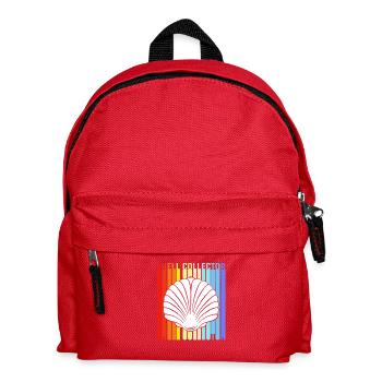 Muschel Muschelsammler - Kinder Rucksack - Rot - Vorne