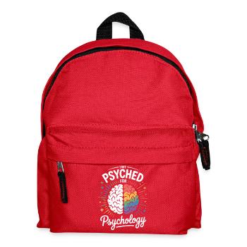 Psychedelische Psychologie Gehirn - Kinder Rucksack - Rot - Vorne