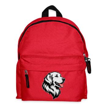 Golden Retriever - Sac à dos Enfant - rouge - Devant