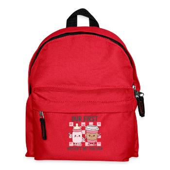 Notre première fête des mères – Kawaii Baby & Café - Sac à dos Enfant - rouge - Devant