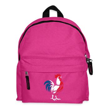 Französischer Hahn - Kinder Rucksack - Fuchsia - Vorne