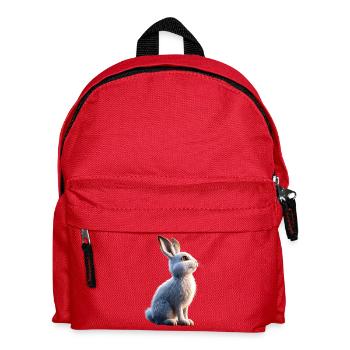 Mountain Rabbit Arctic Hare Albino Rabbit White Rabbit - Kids' Backpack - red - Front